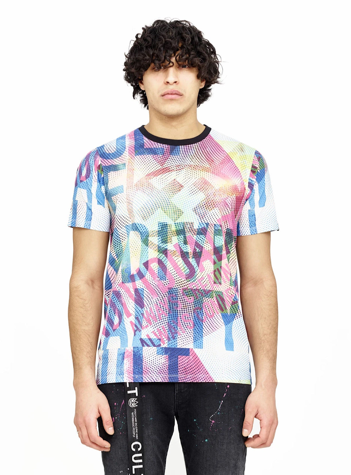 Cult of Individuality T-Shirt - Paradise - Multi - 621B7-K35