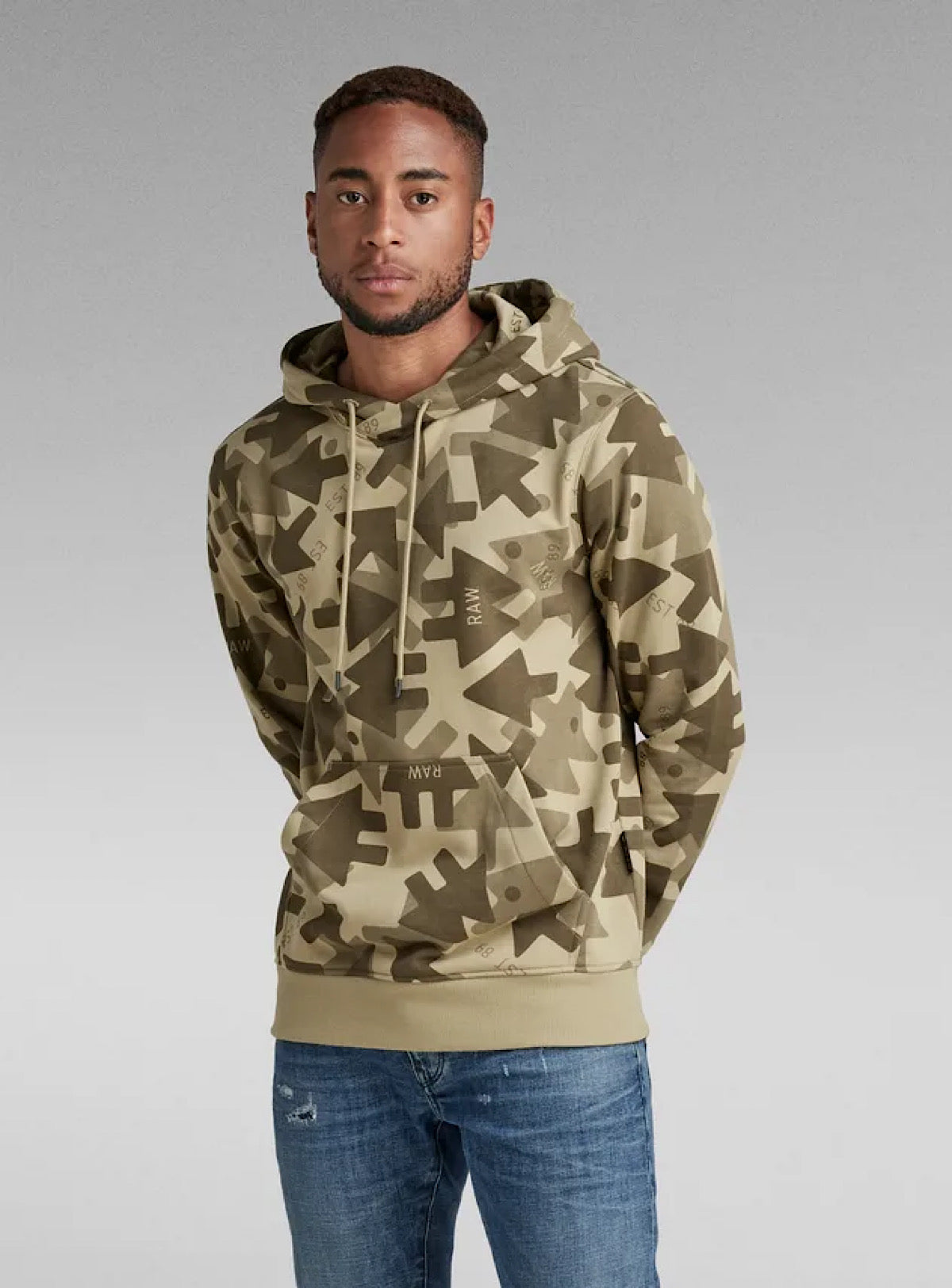 G-Star Hoodie - Raw Arrow - Light Moss - D21160