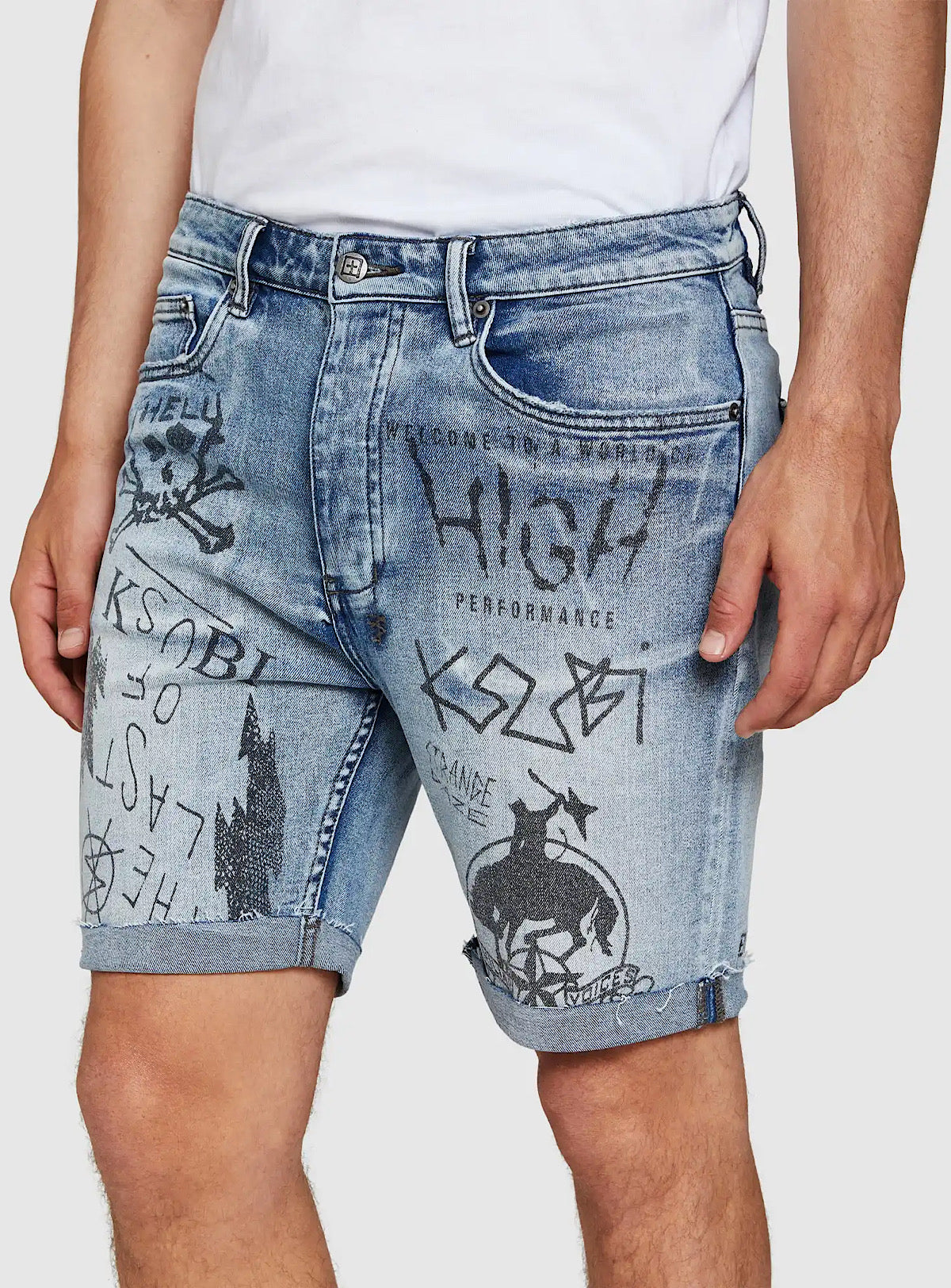 Ksubi Shorts - Chopper Short Nowhere - Blue - 5000006439