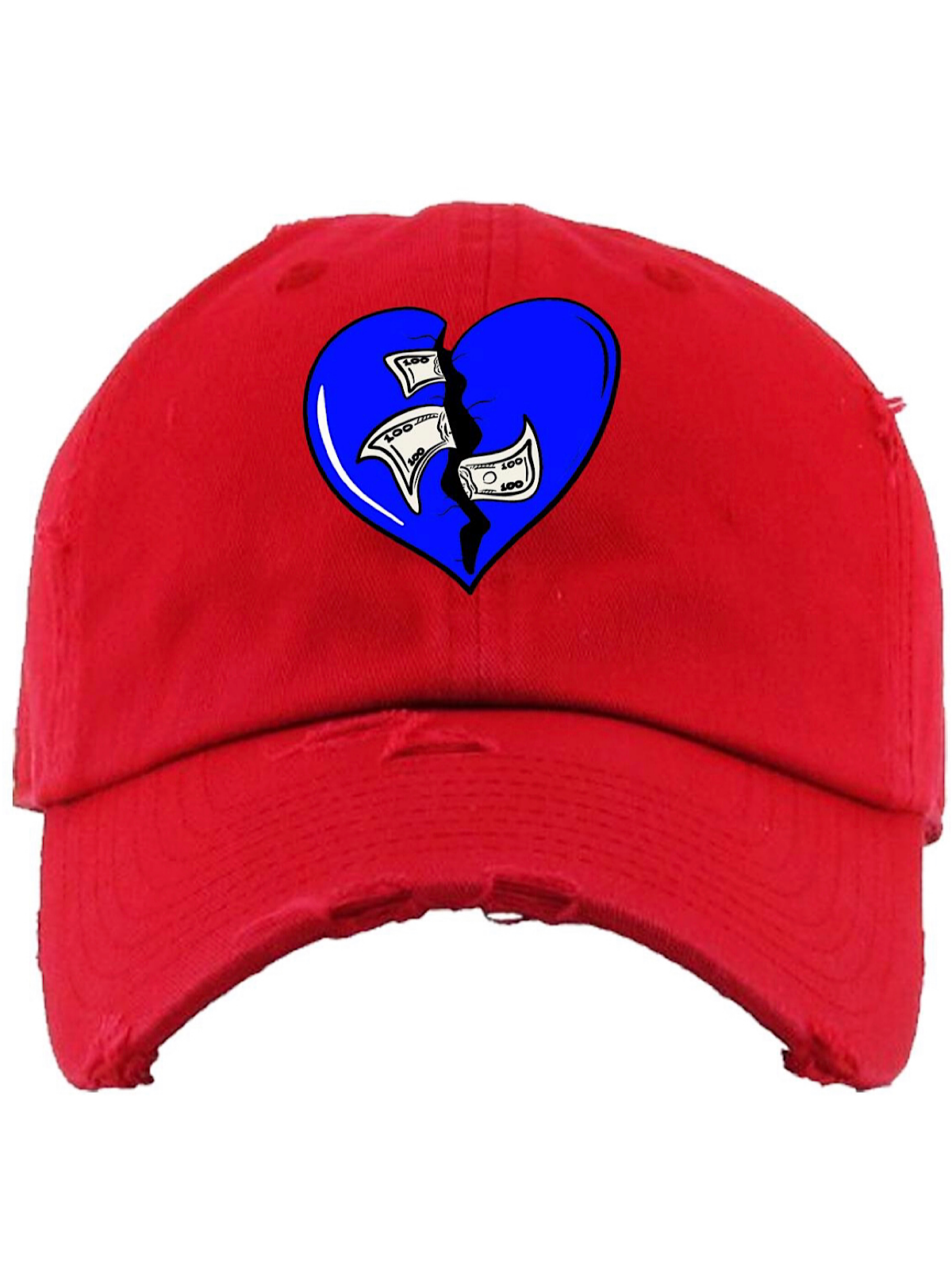 Pg Apparel Hat - Heartless - Red And Royal Blue