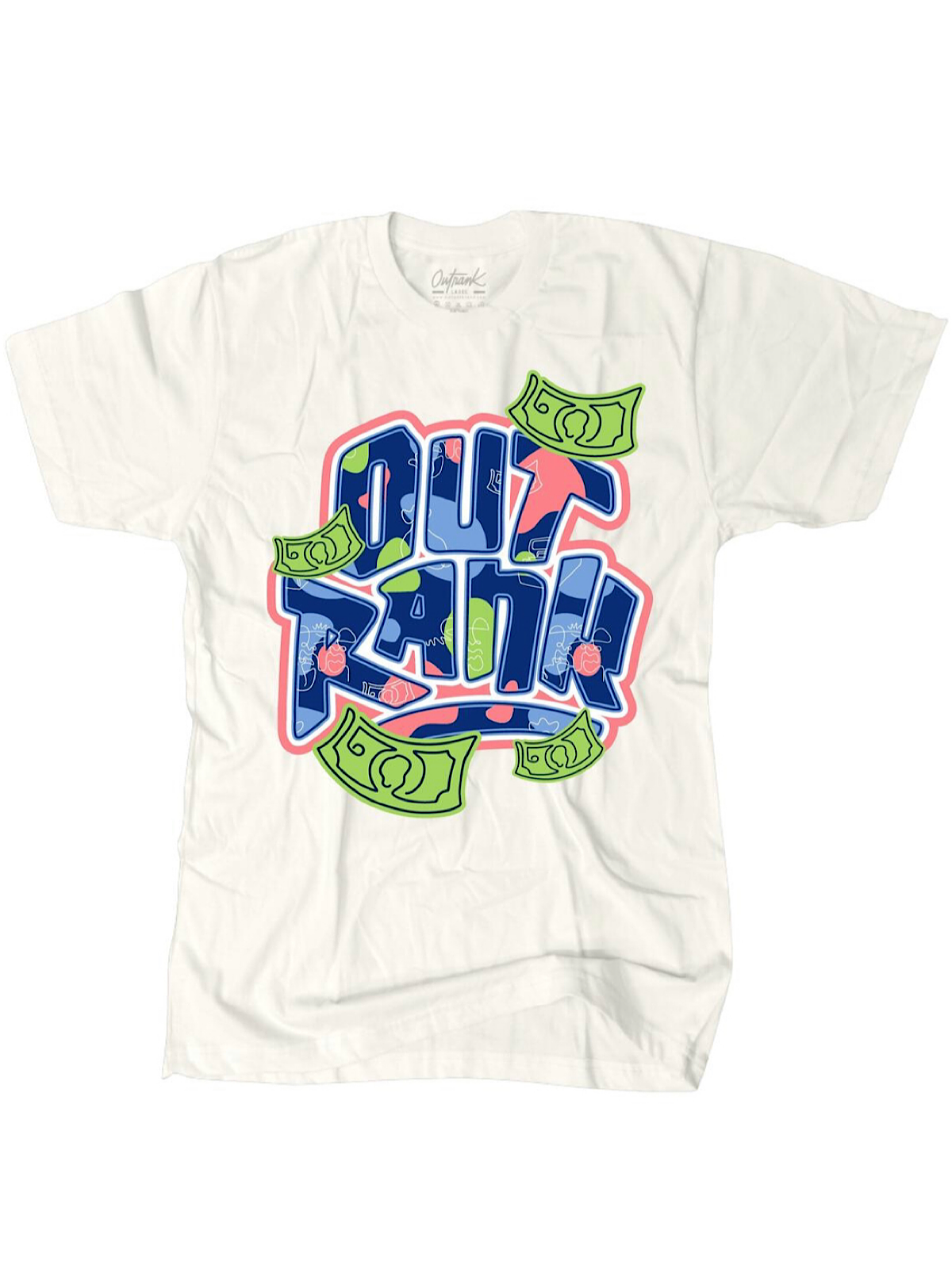 Outrank T-Shirt - Dolla Time Slime - Ivory - QS472