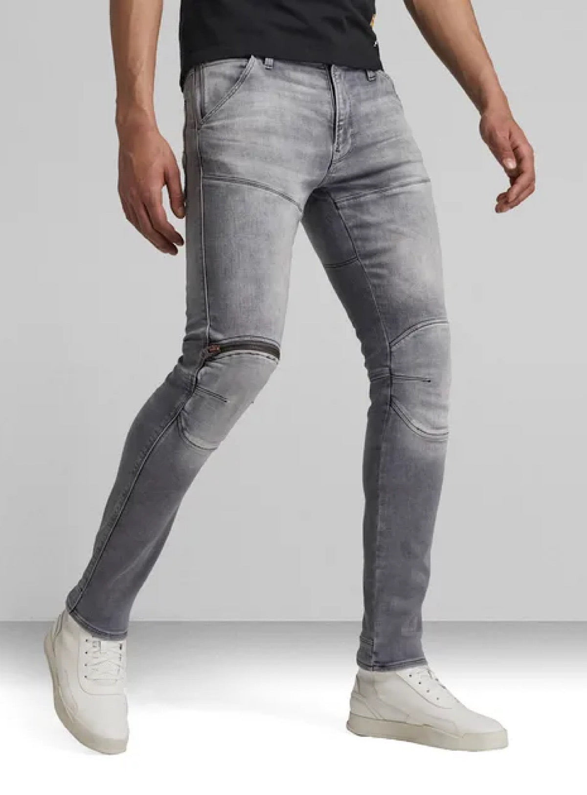 G-Star Jeans - 3D Zip Knee - Sun Faded Glacier Grey - D01252-A634