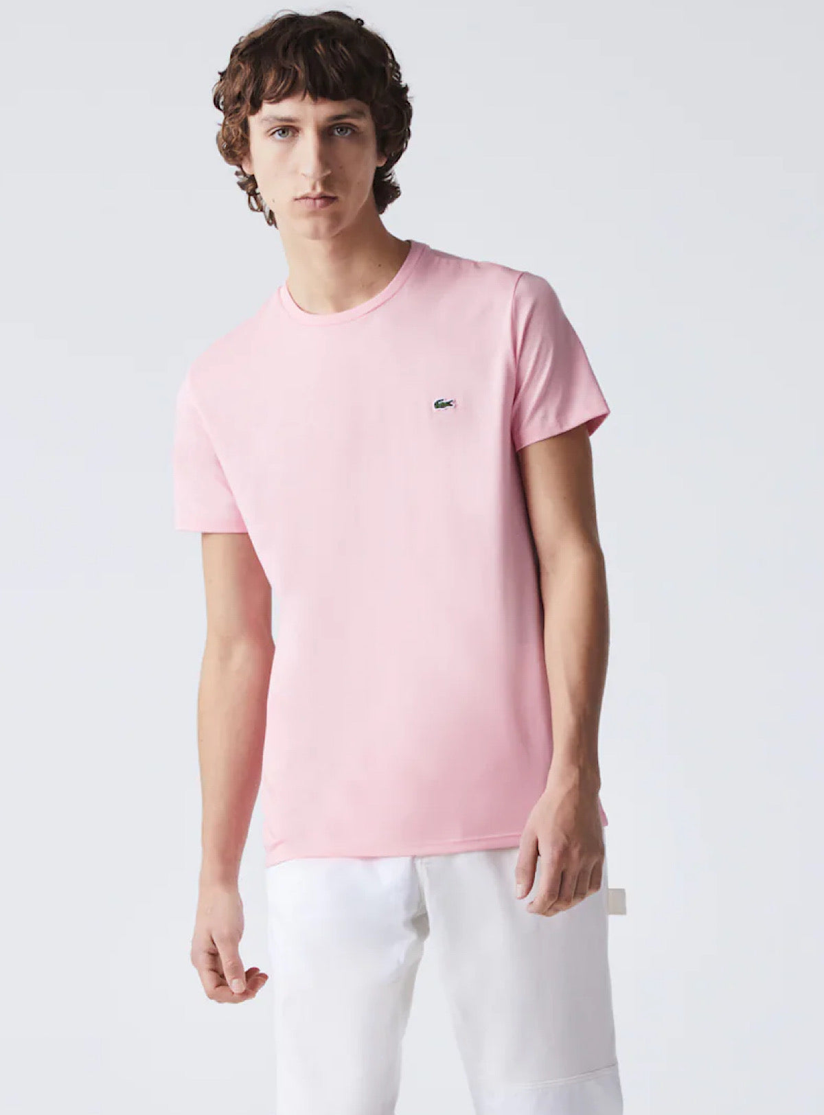Lacoste T-Shirt - Crewneck Pima Cotton Jersey - Pink-7SY - TH6709