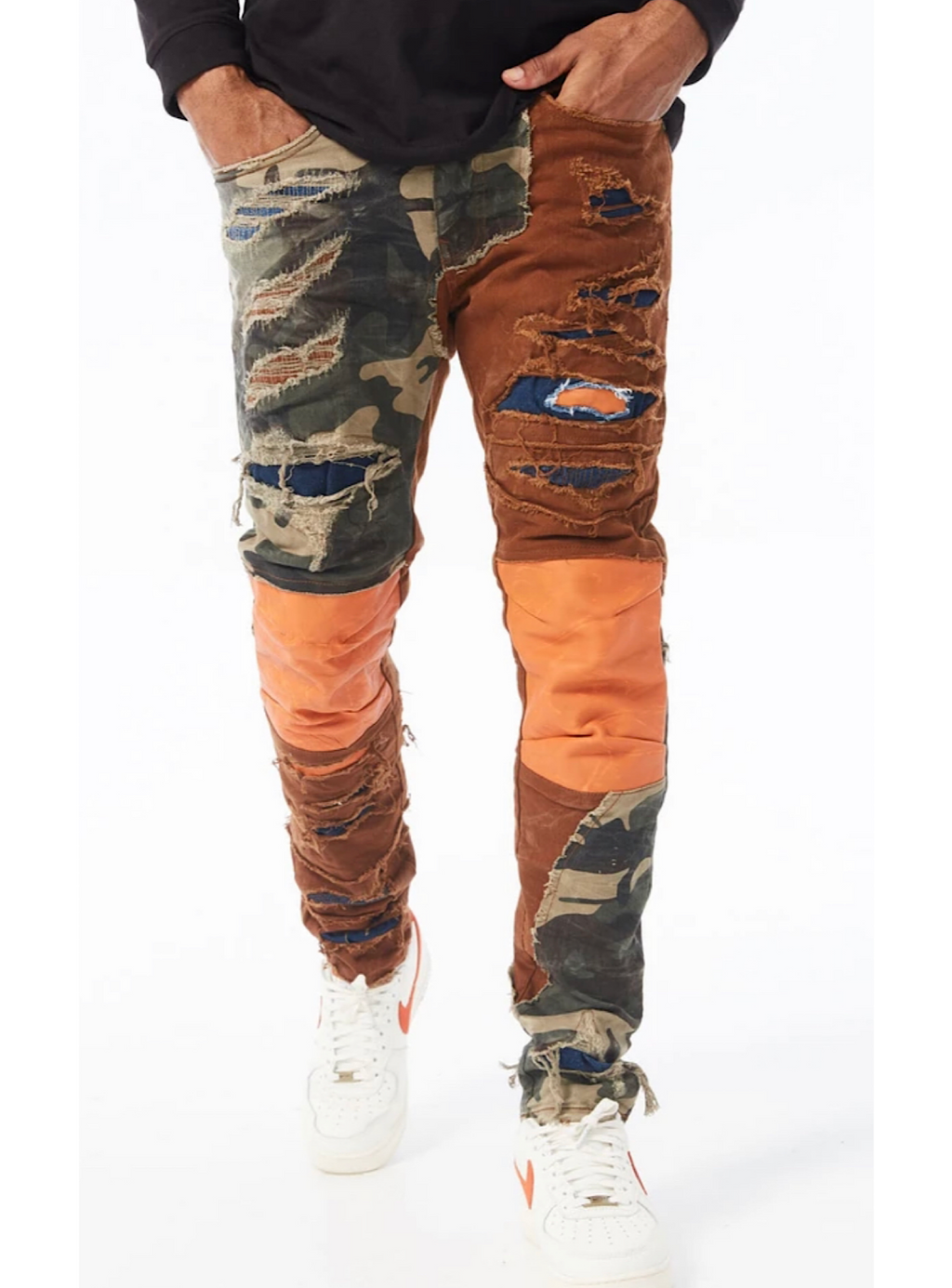 Jordan Craig Jeans - Patchwork - Woodland - JM3487