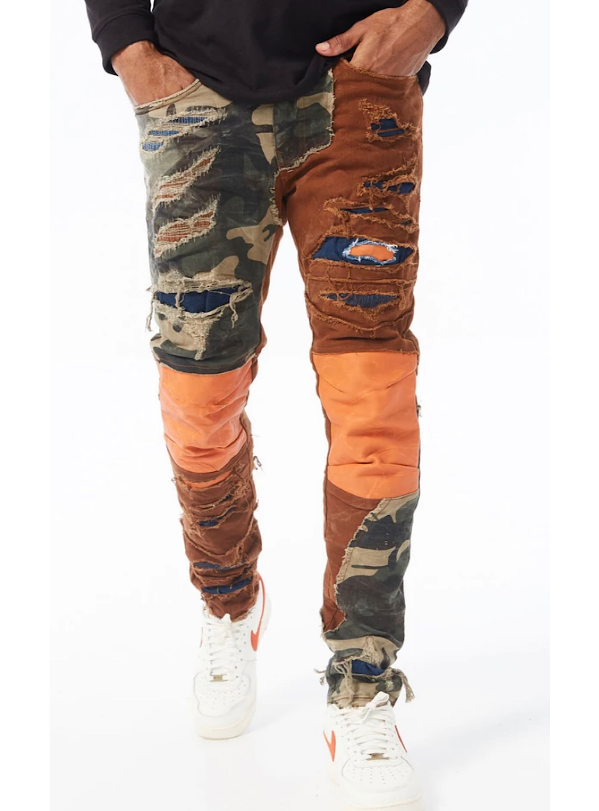 Jordan Craig Jeans - Patchwork - Woodland - JM3487