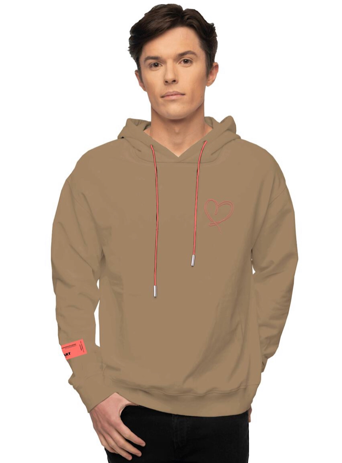 Inimigo Hoodie - Line Art Face - Tannin - ILS8109