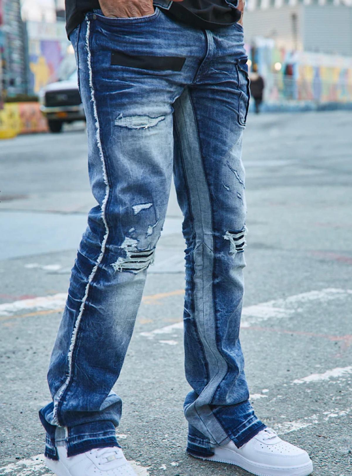 Jordan Craig Stacked Jeans - Sean - Tonal Blue - JSF91560