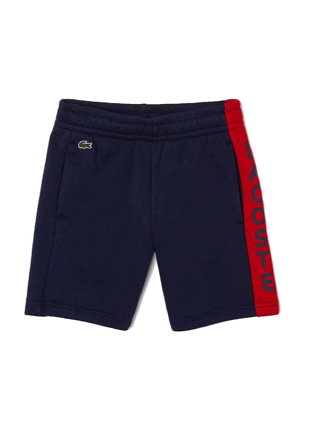Lacoste Kids Shorts - Lettered Side Band - Navy Blue - GJ2625