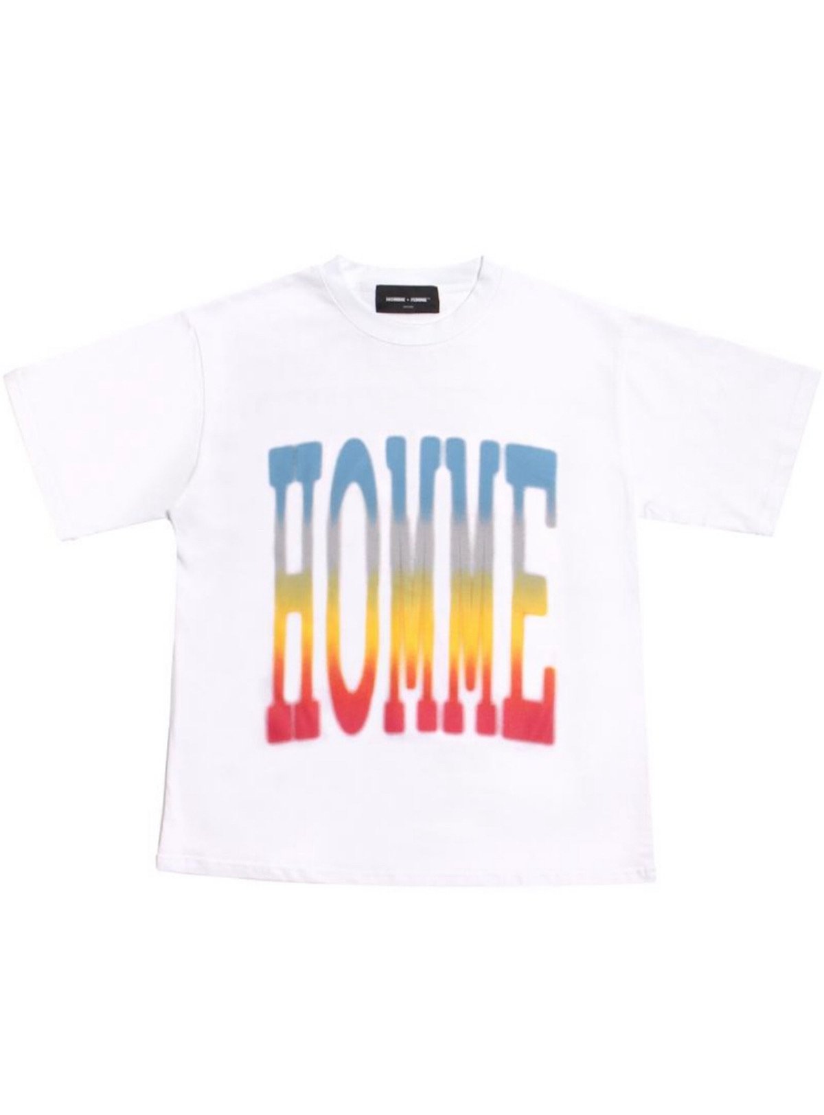 Homme+Femme T-Shirt - Twilight - White With Blue Gradient - HFSP1202032