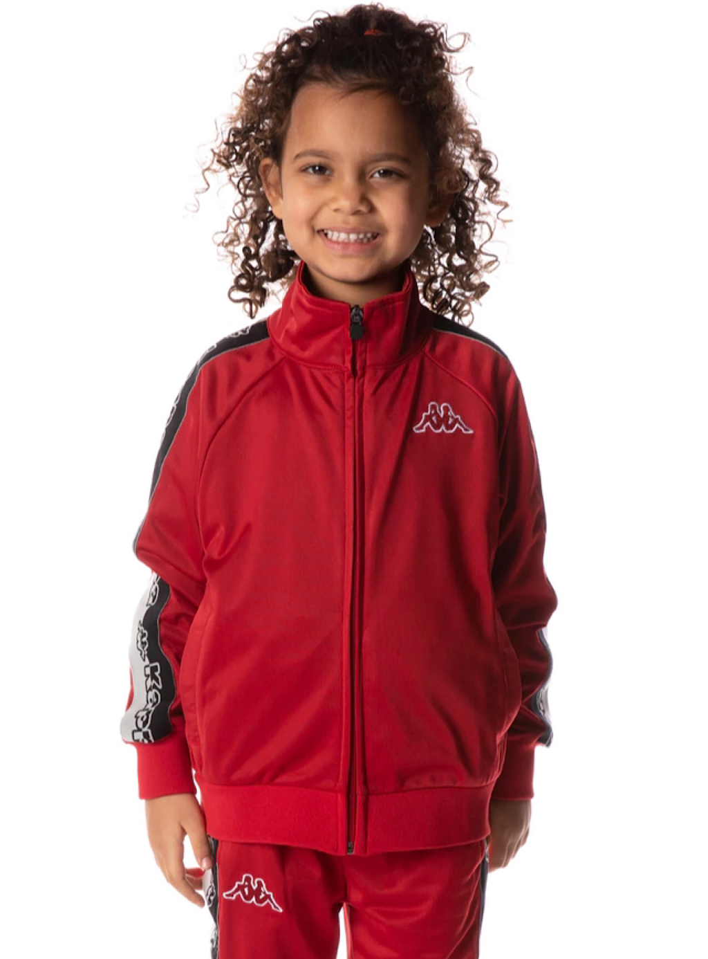 Kappa Kids Tracksuit - Logo Tape Dartem - Red Chily Pepper - 35184SW