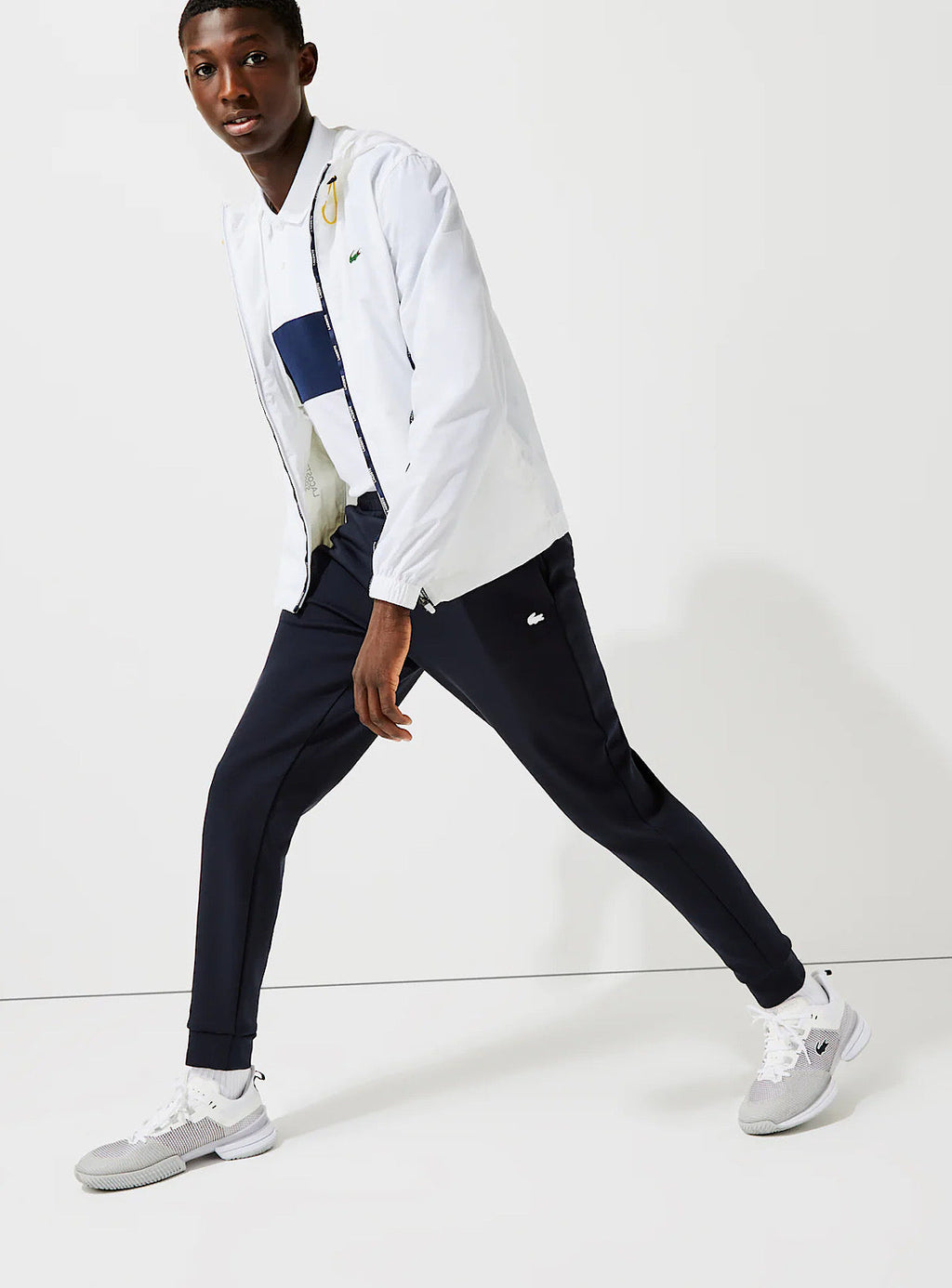 Lacoste Jogger Pants - White Logo - Black - XH7182