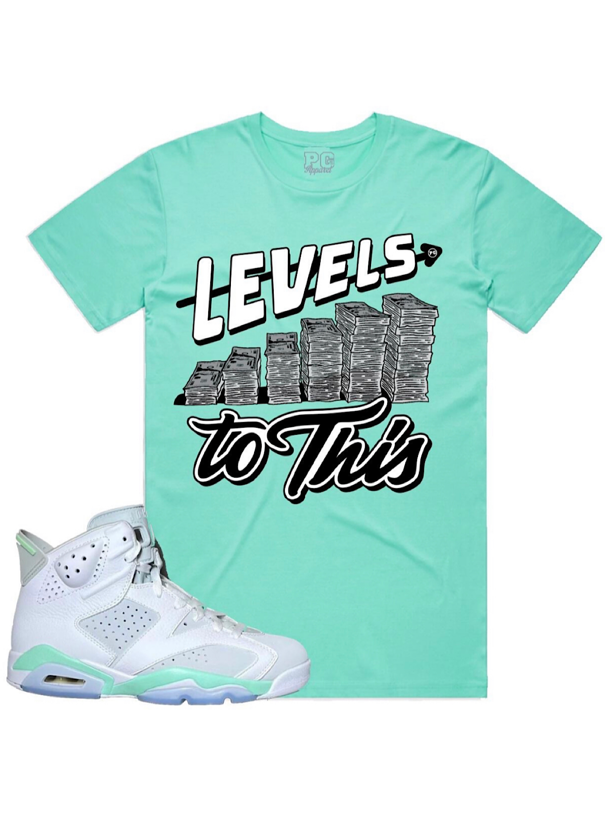 PG Apparel T-Shirt - Levels - Mint