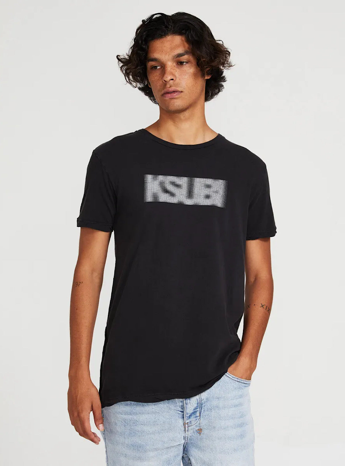 Ksubi T-Shirt - Bitmap SS Seing Lines - Black - 5000005927