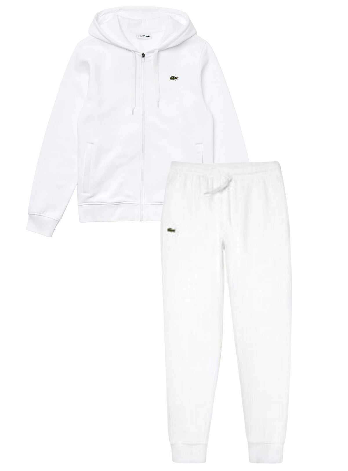 Lacoste Sweatsuit - Solid Fleece - White - SH9626 51 001