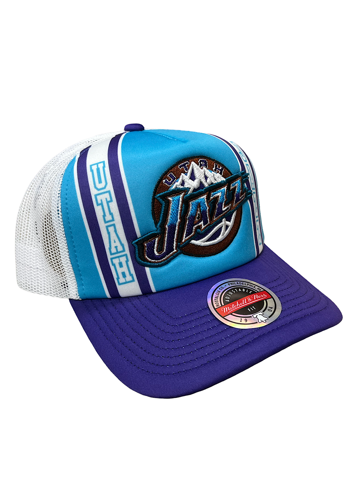 Mitchell & Ness Hat - NBA Retro Trucker Snapback Jazz - Teal - SH20032