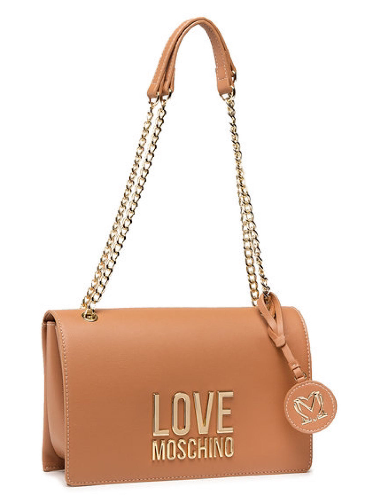 Moschino Bag - Flap Logo Chain Large - Tan - JC4099PP1DLJ020A