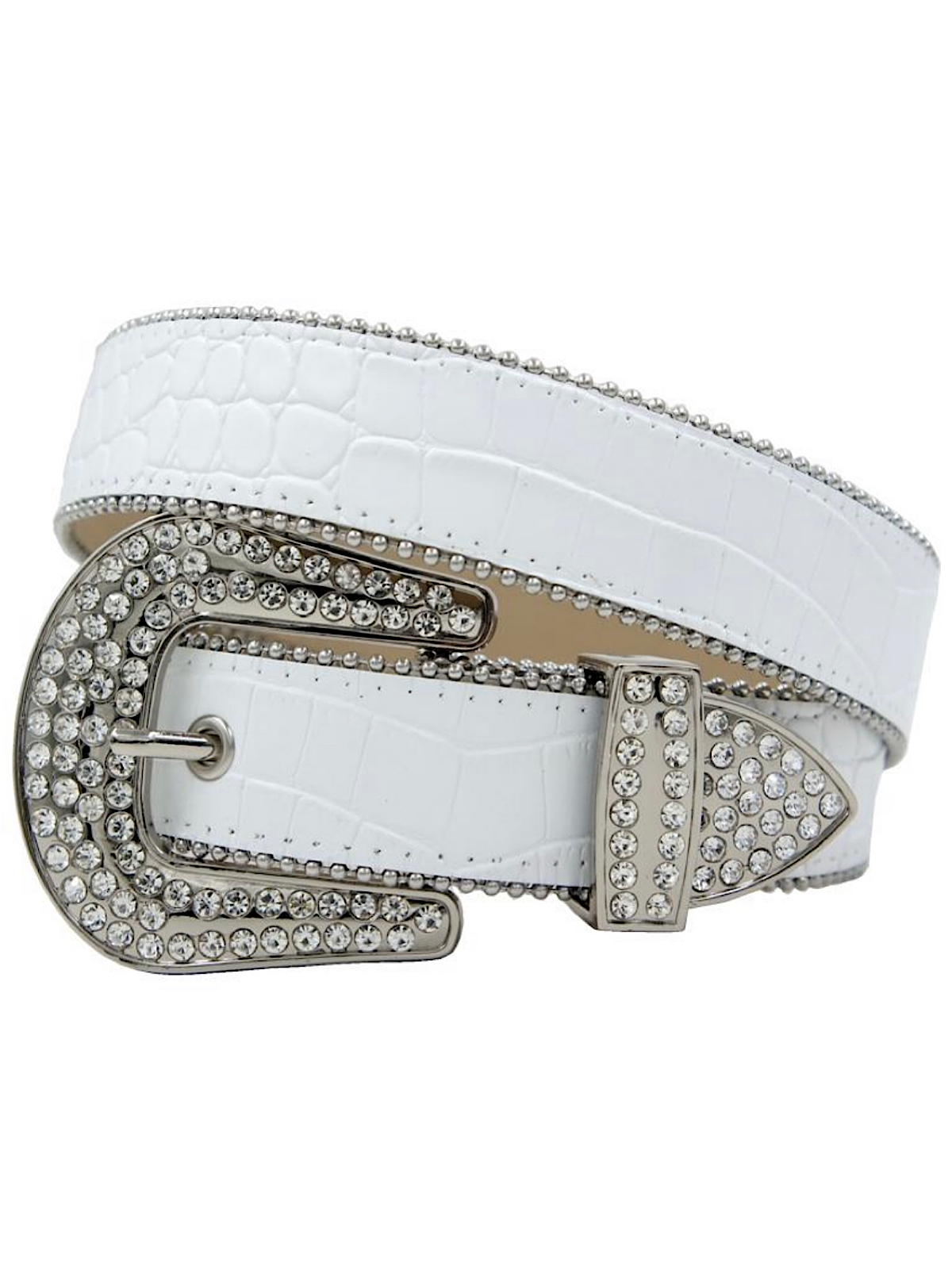 DNA Belt - Plain Snakeskin - White