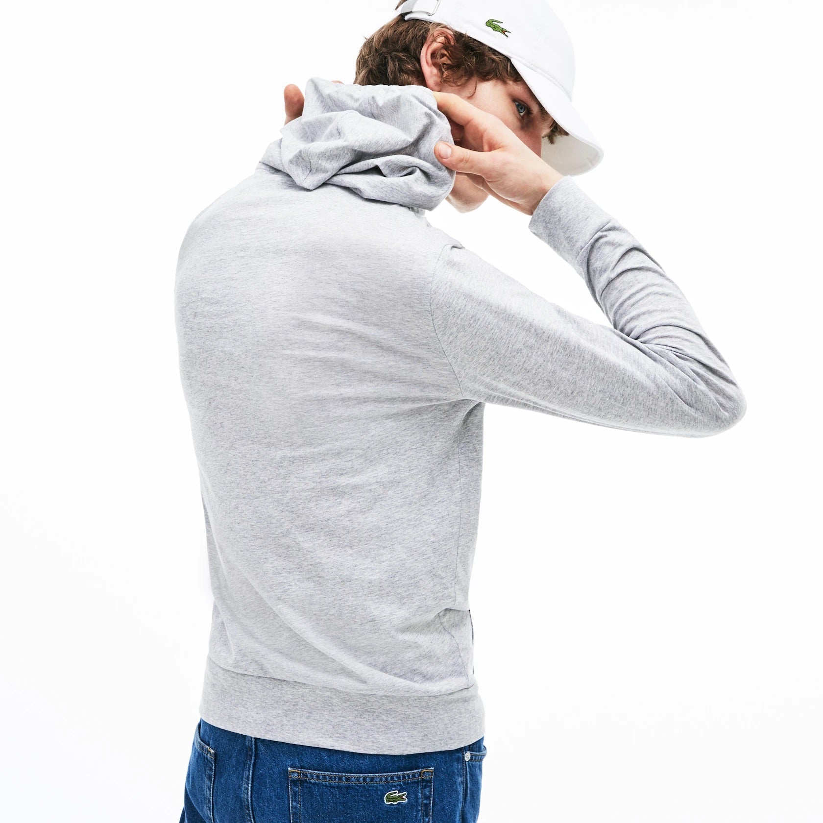 Lacoste Hoodie - LS Cotton Shirt - Grey Chine-CCA - TH9349