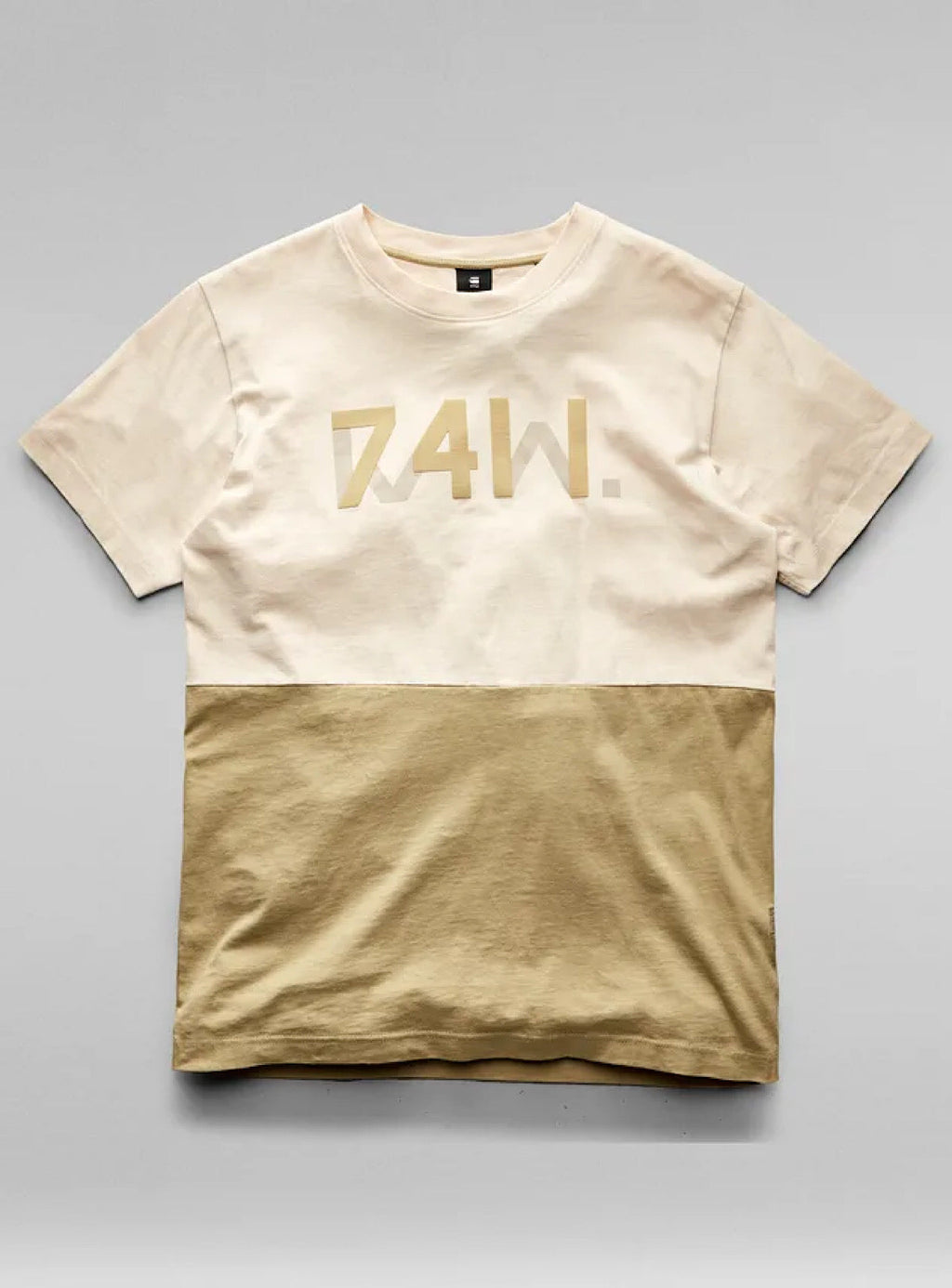 G-Star T-Shirt - 7411 Logo - Dk Talc - D21184