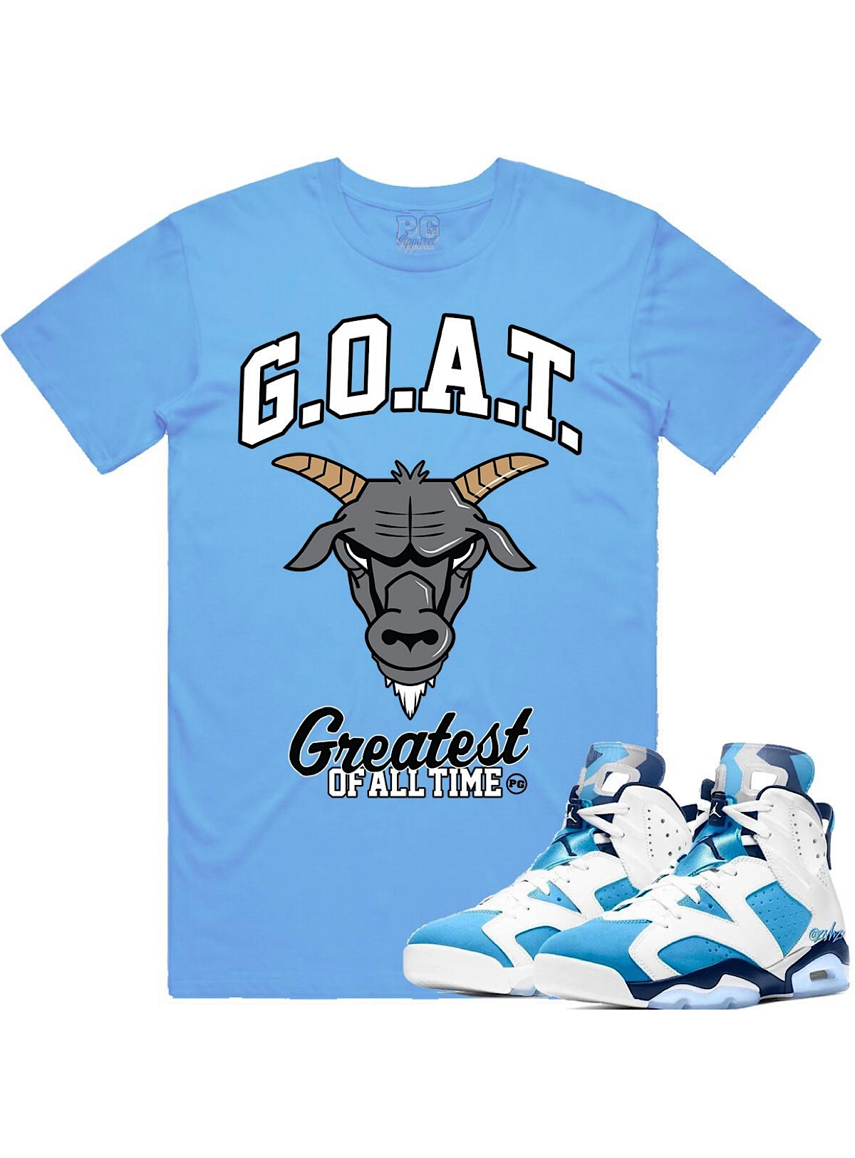 Pg Apparel T-Shirt - Goat - Carolina Blue