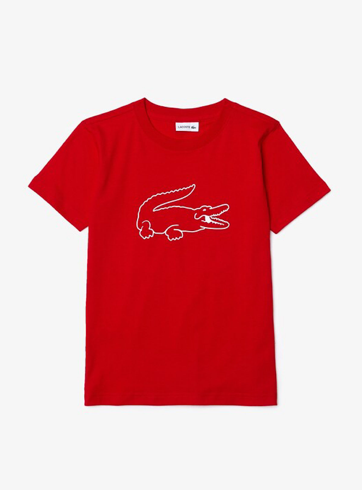 Lacoste Kids T-Shirt - Big Croc - Red-240 - TJ6872