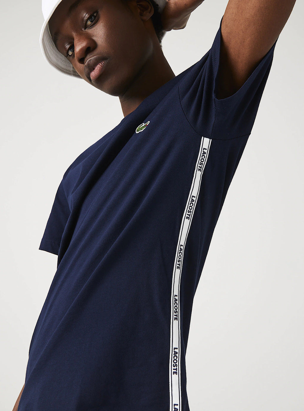 Lacoste T-Shirt - Side Print - Navy - TH1207