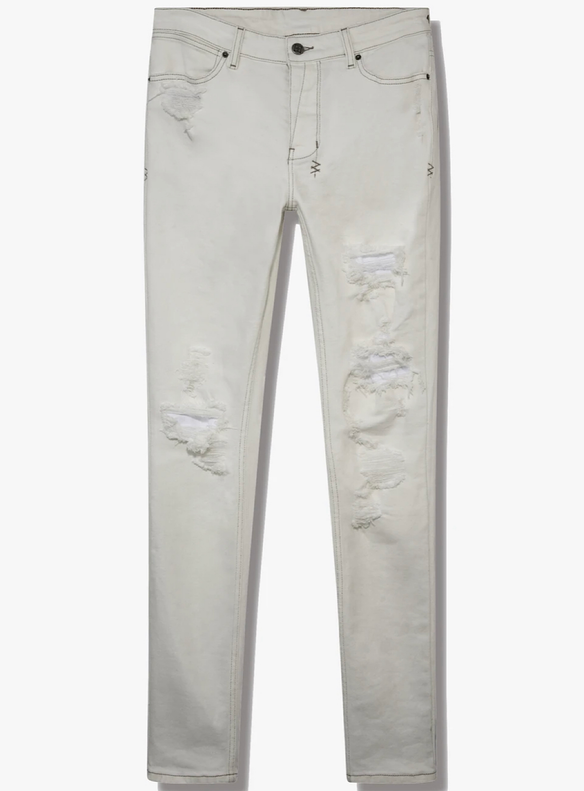 Ksubi Jeans - Van Winkle Ivory Trashed - Ivory - 5000006620