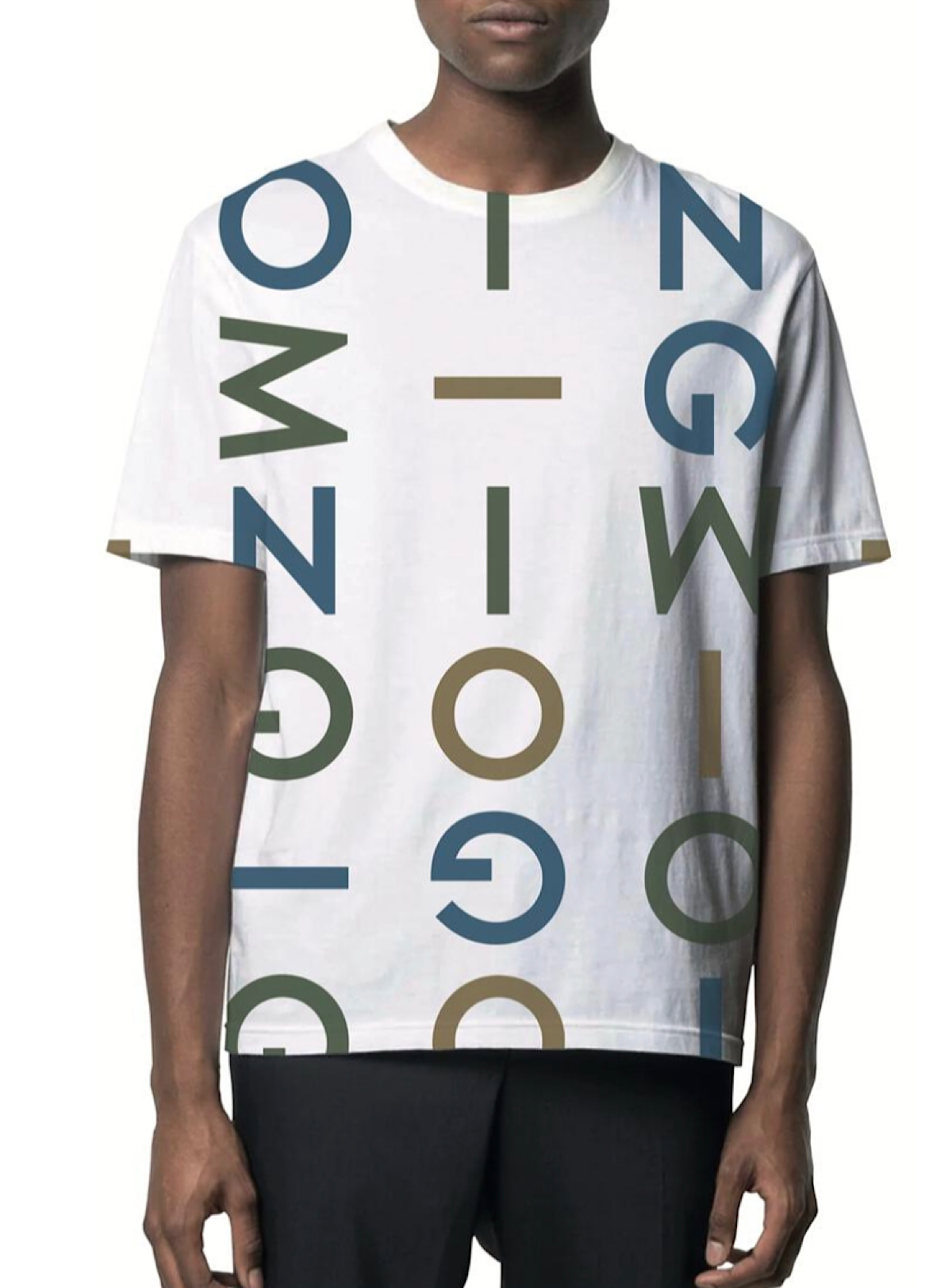 Inimigo T-Shirt - Letters - White - ITS8134