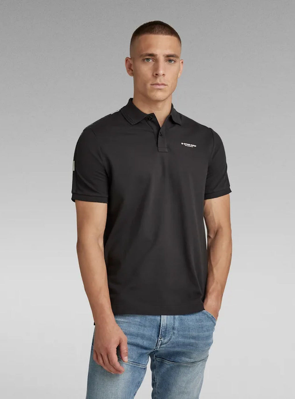 G-Star Polo T-Shirt - Tape - Dark Black - D21522