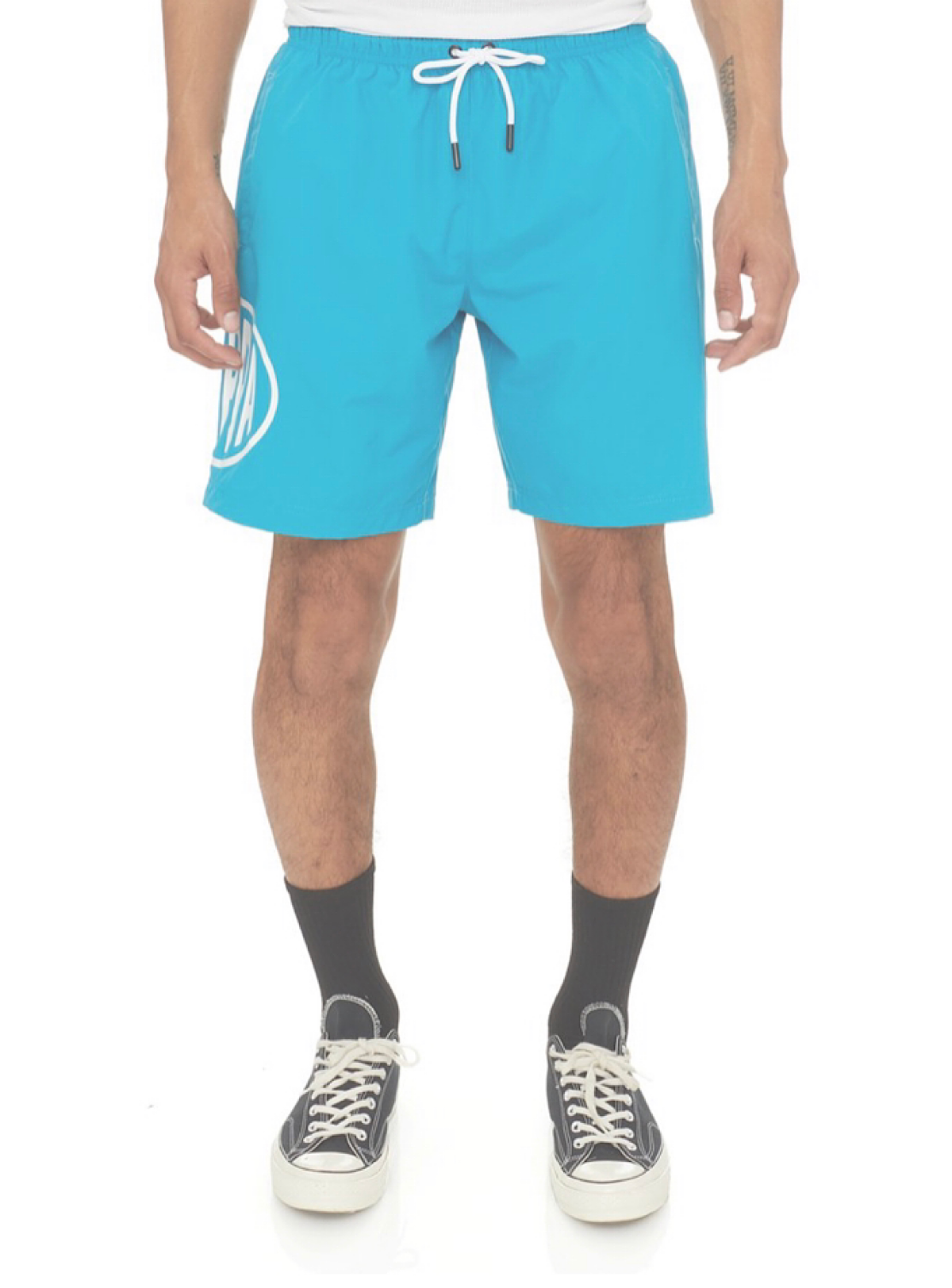 Kappa Shorts - Authentic Pop Emay - Green Sea And White - 3116F7W