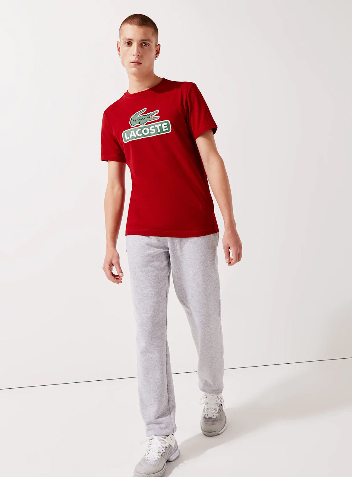 Lacoste T-Shirt - Drop Print - Red-5SX - TH6909