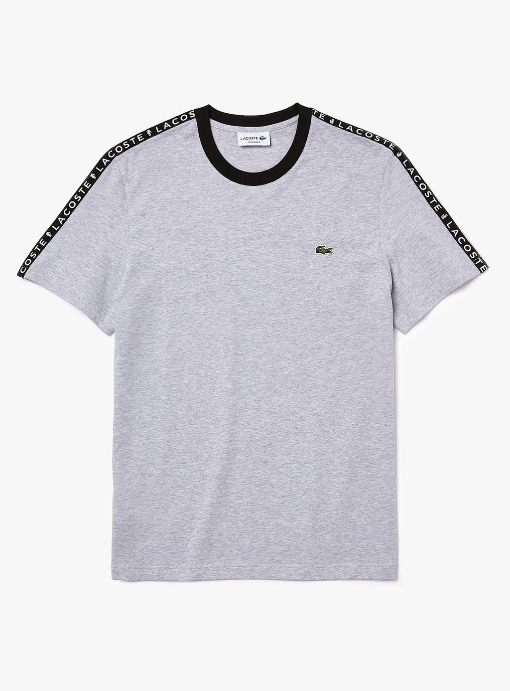 Lacoste T-Shirt - Stripe Cotton - Grey Chine-CCA - TH7079