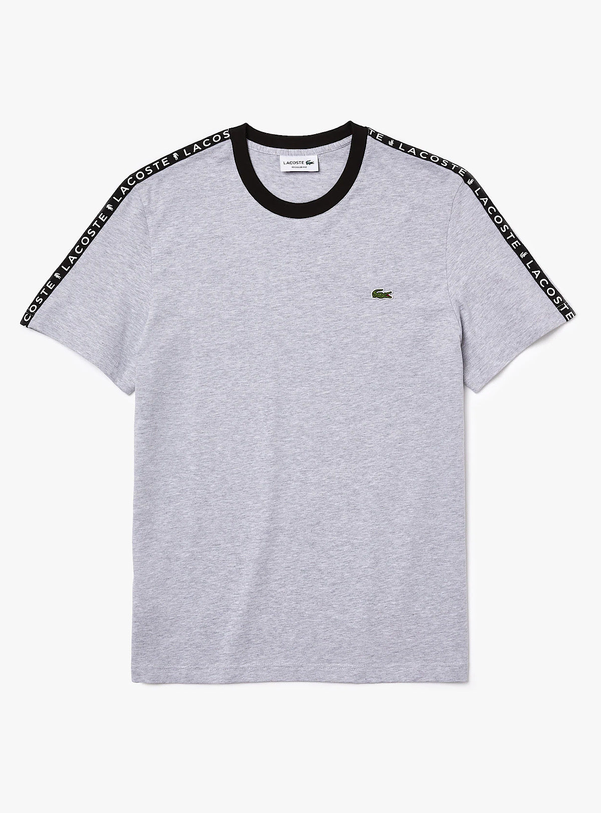 Lacoste T-Shirt - Stripe Cotton - Grey Chine-CCA - TH7079