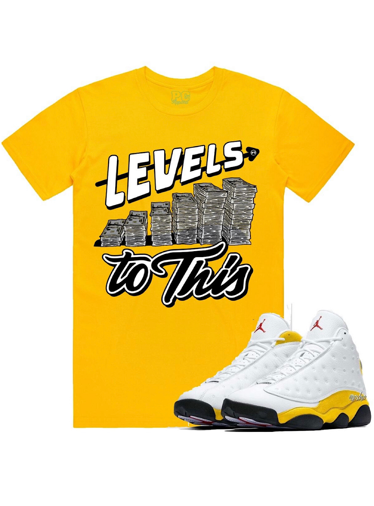 PG APPAREL T-SHIRT - LEVELS - YELLOW