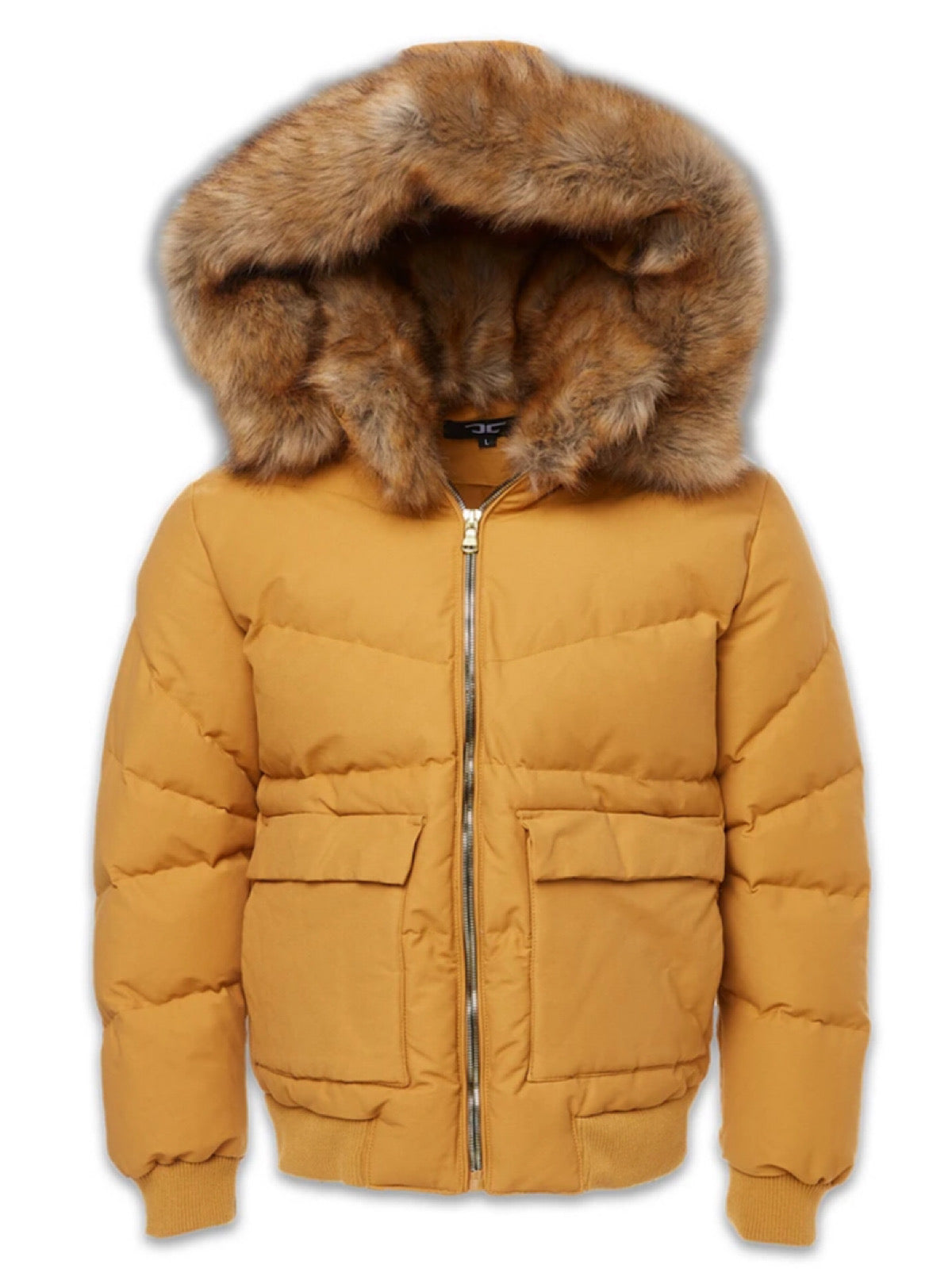 Jordan Craig Jacket - Canvas Fur Puffer - Desert - 91541