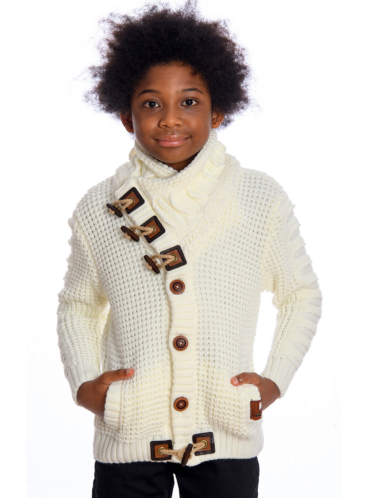 LCR Kids Sweater - Knit - Ecru - K-5587
