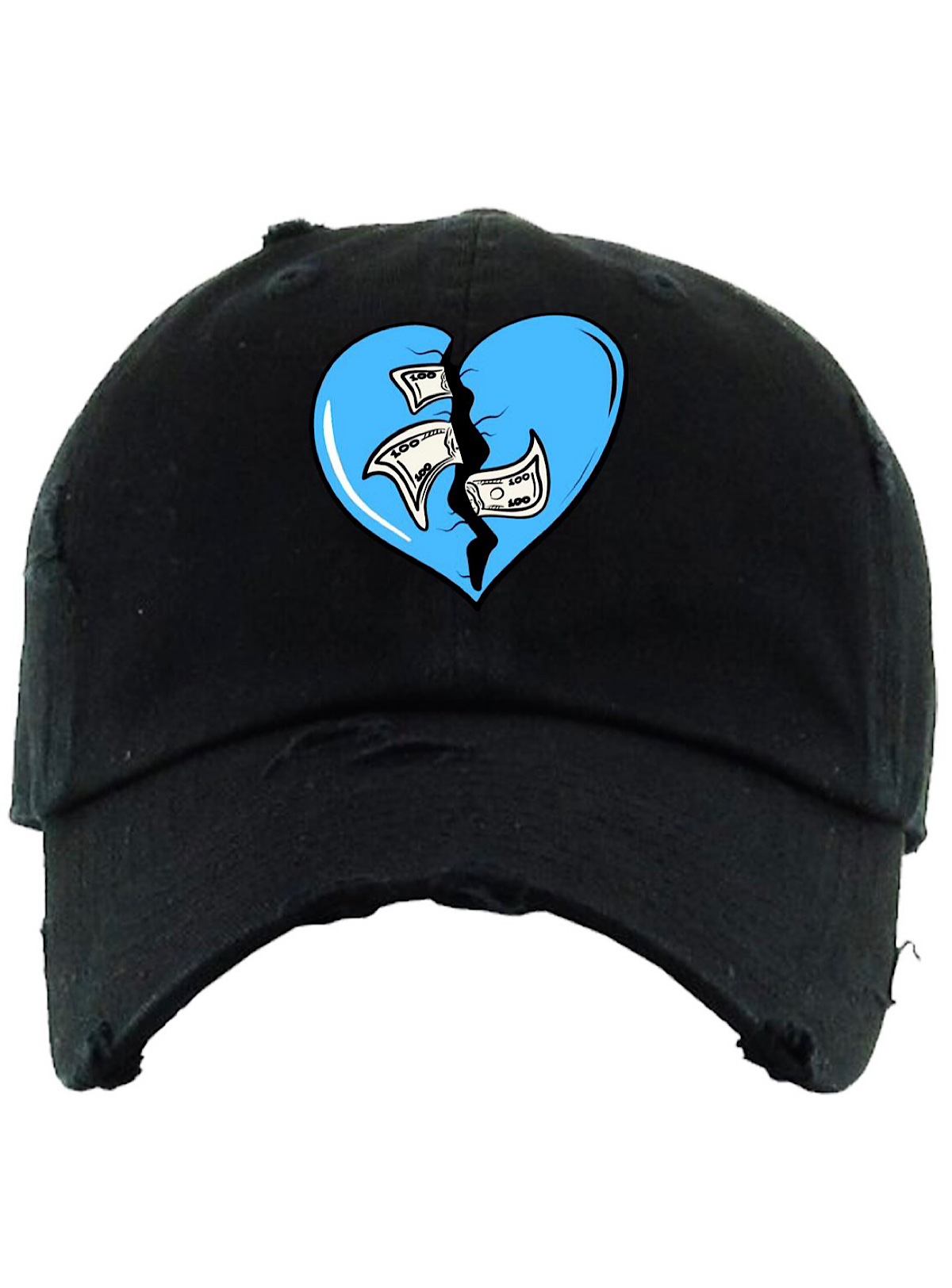 Pg Apparel Hat - Heartless - Black And Carolina Blue