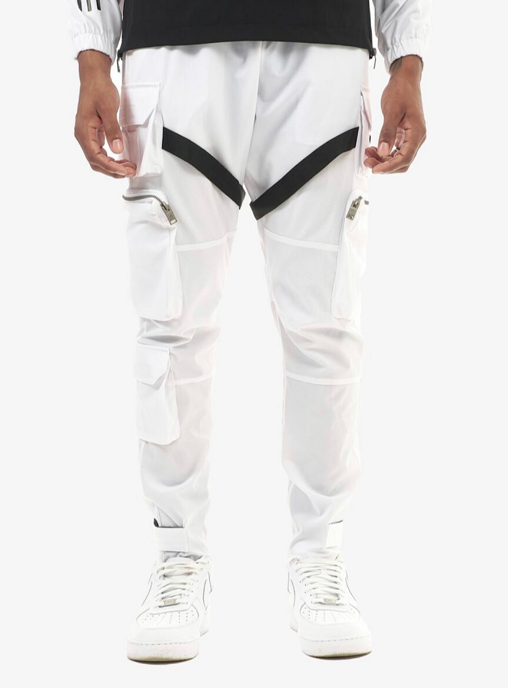 Life Code Track Pants - Utility Straps - White - 13P03