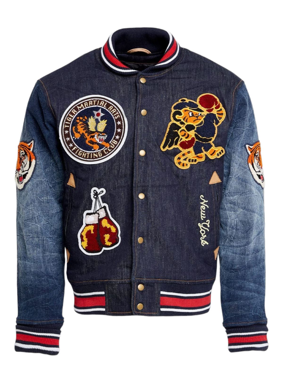 Jordan Craig Jacket - Crouching Tiger Varsity - Dark Blue - 91628