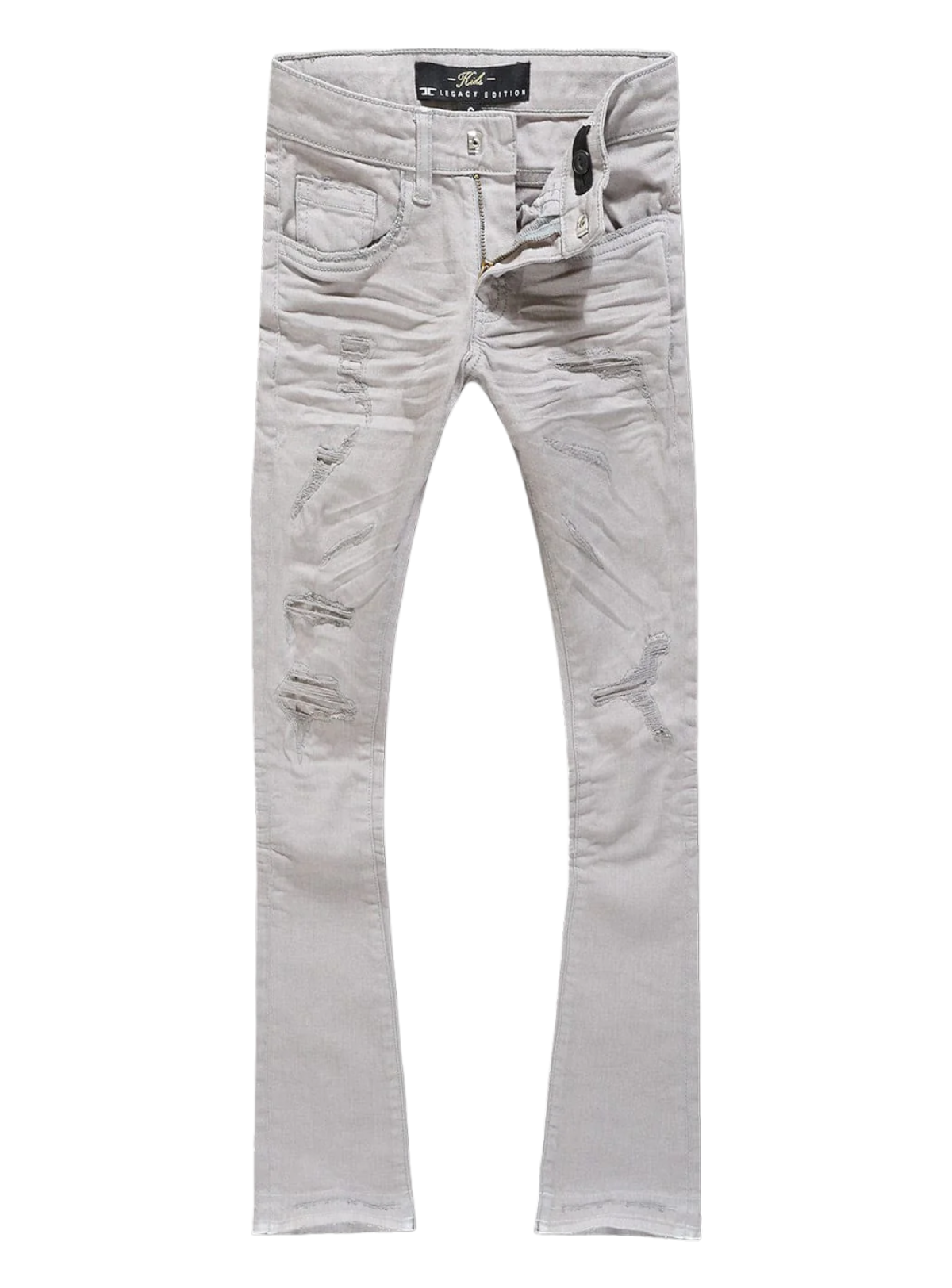 Jordan Craig Jeans - Kids Stacked Tribeca Twill - Light Grey - JTF960RK