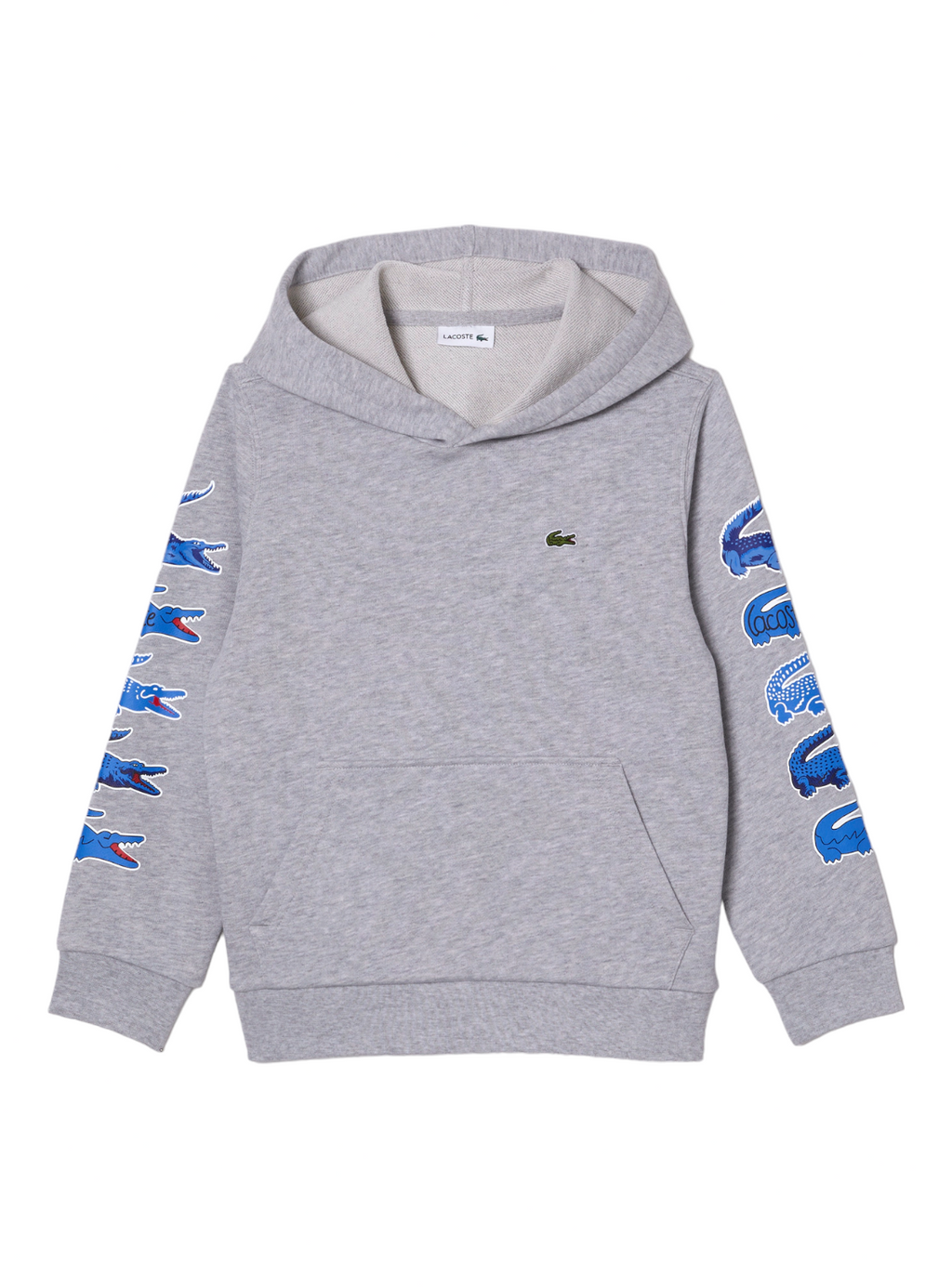 Lacoste Hoodie - Kids' Contrast Crocodile - Grey - SJ1241
