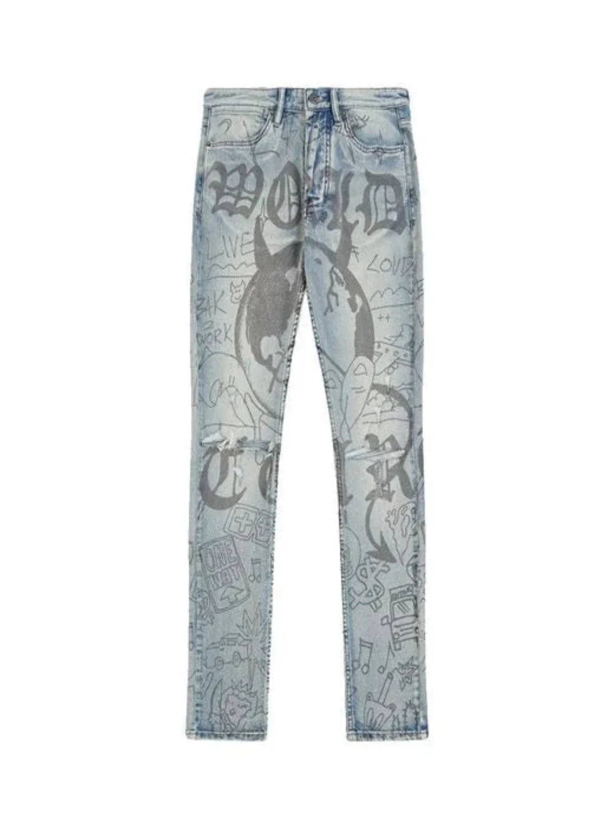 Ksubi Jeans - Van Winkle Devil Smash - Blue - MPF22DJ037