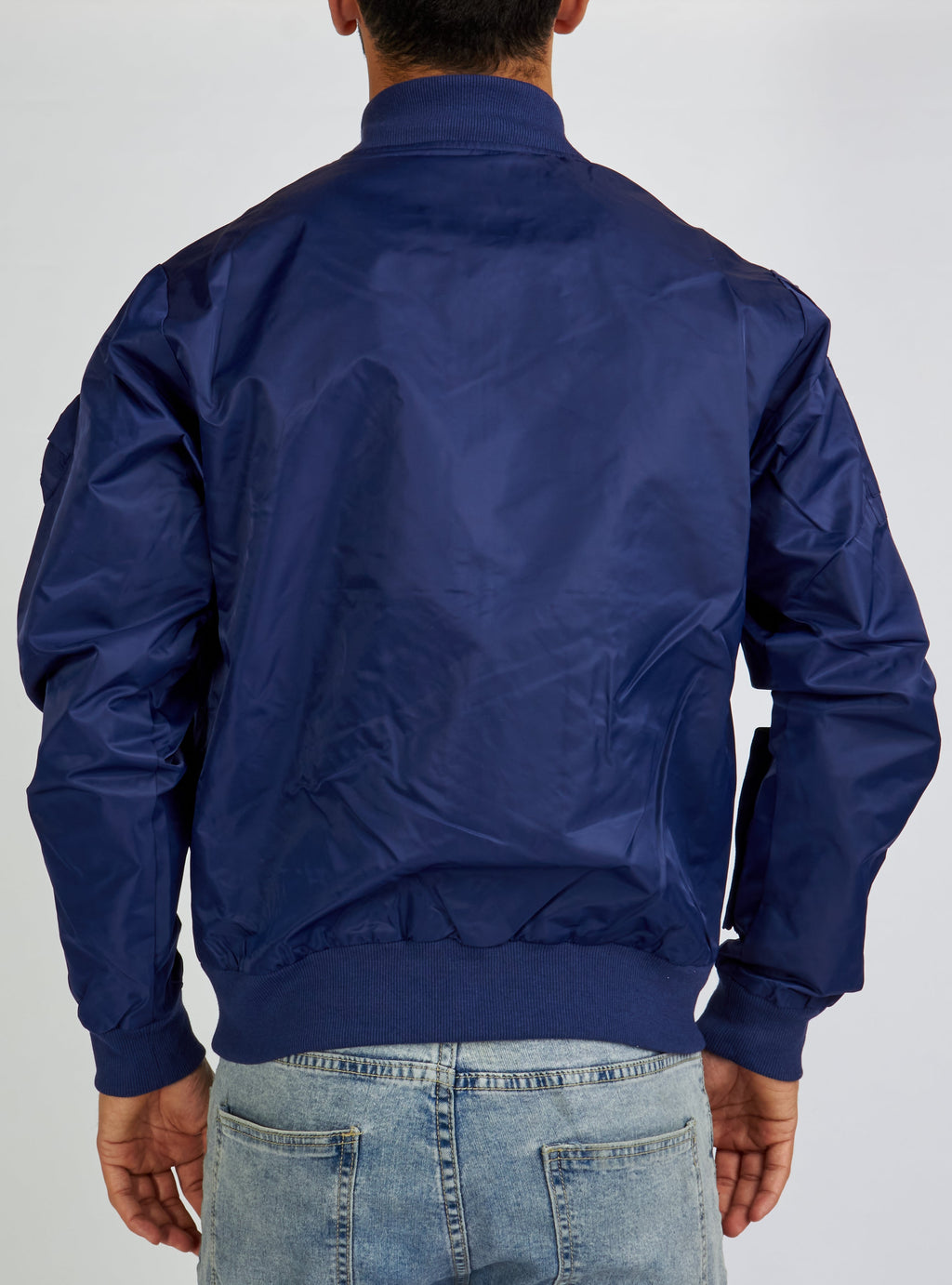 LNL Jacket - Bomber - Navy and White - LLJKT092503