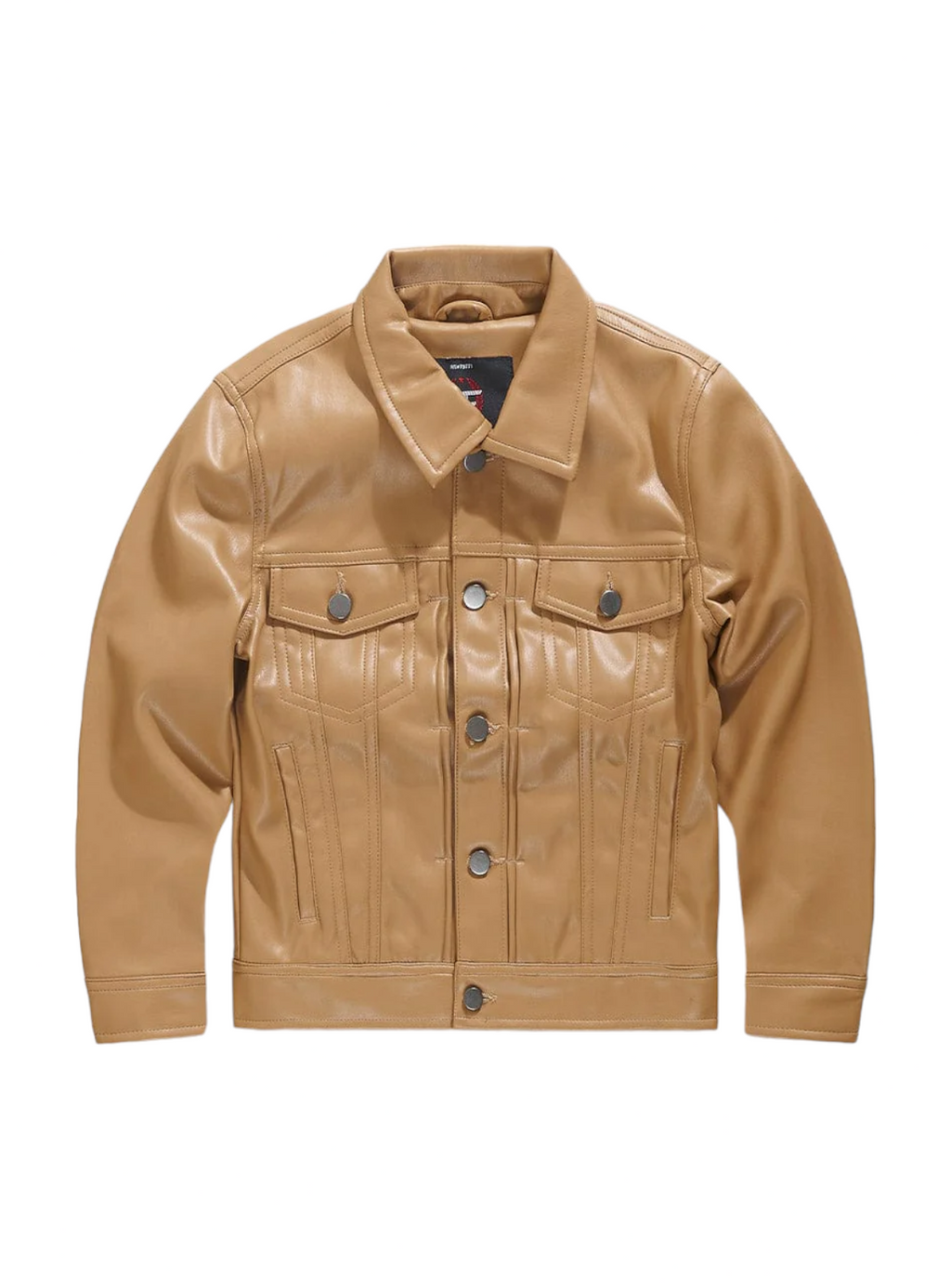 Jordan Craig Kids Leather Jacket - Thriller PU - Mocha - JJ1121K
