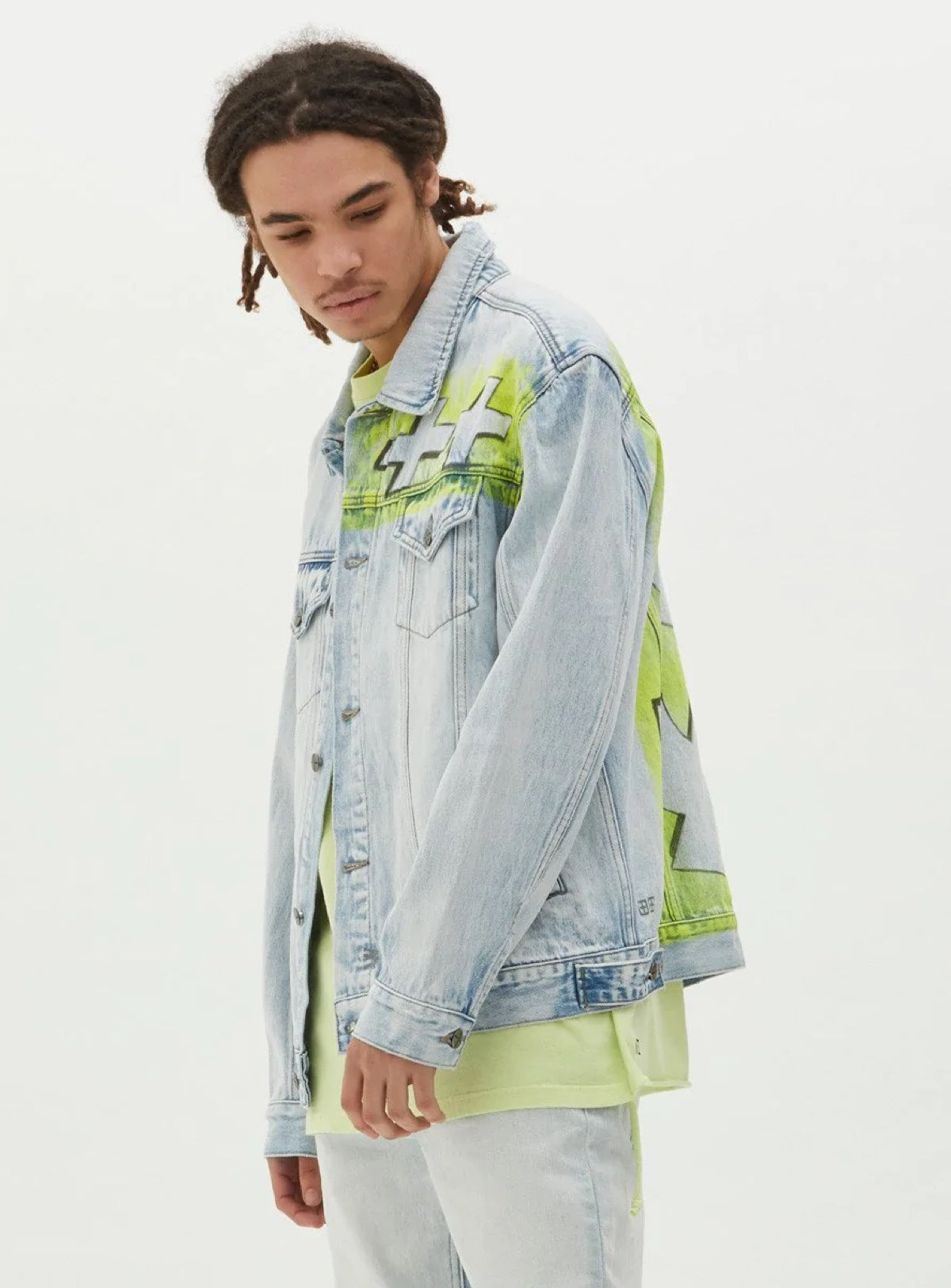 Ksubi Denim Jacket - Stoked Neon - Blue - 5000004591