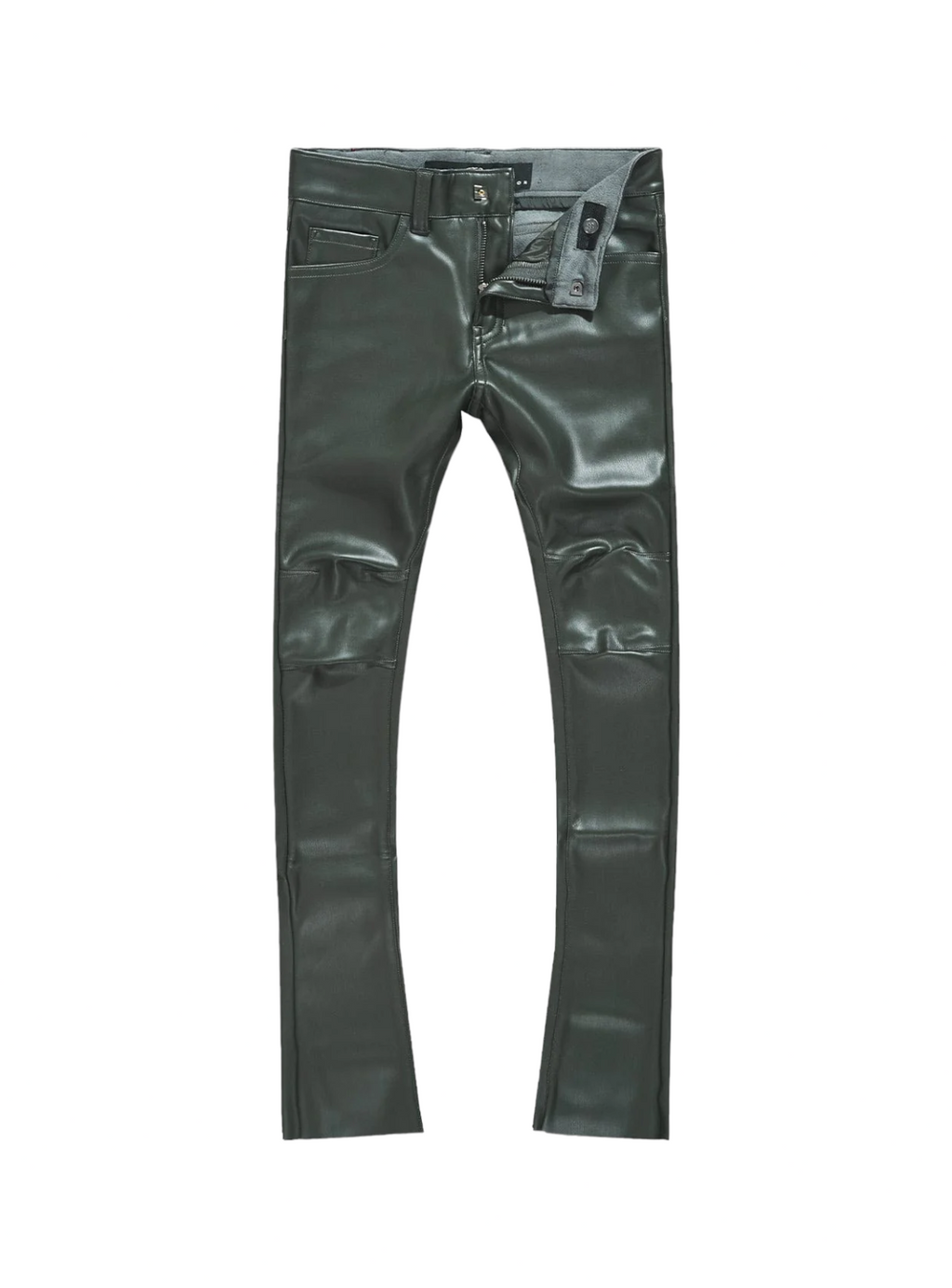 Jordan Craig Kids Pants - Thriller PU Leather - Olive - JRF1139K
