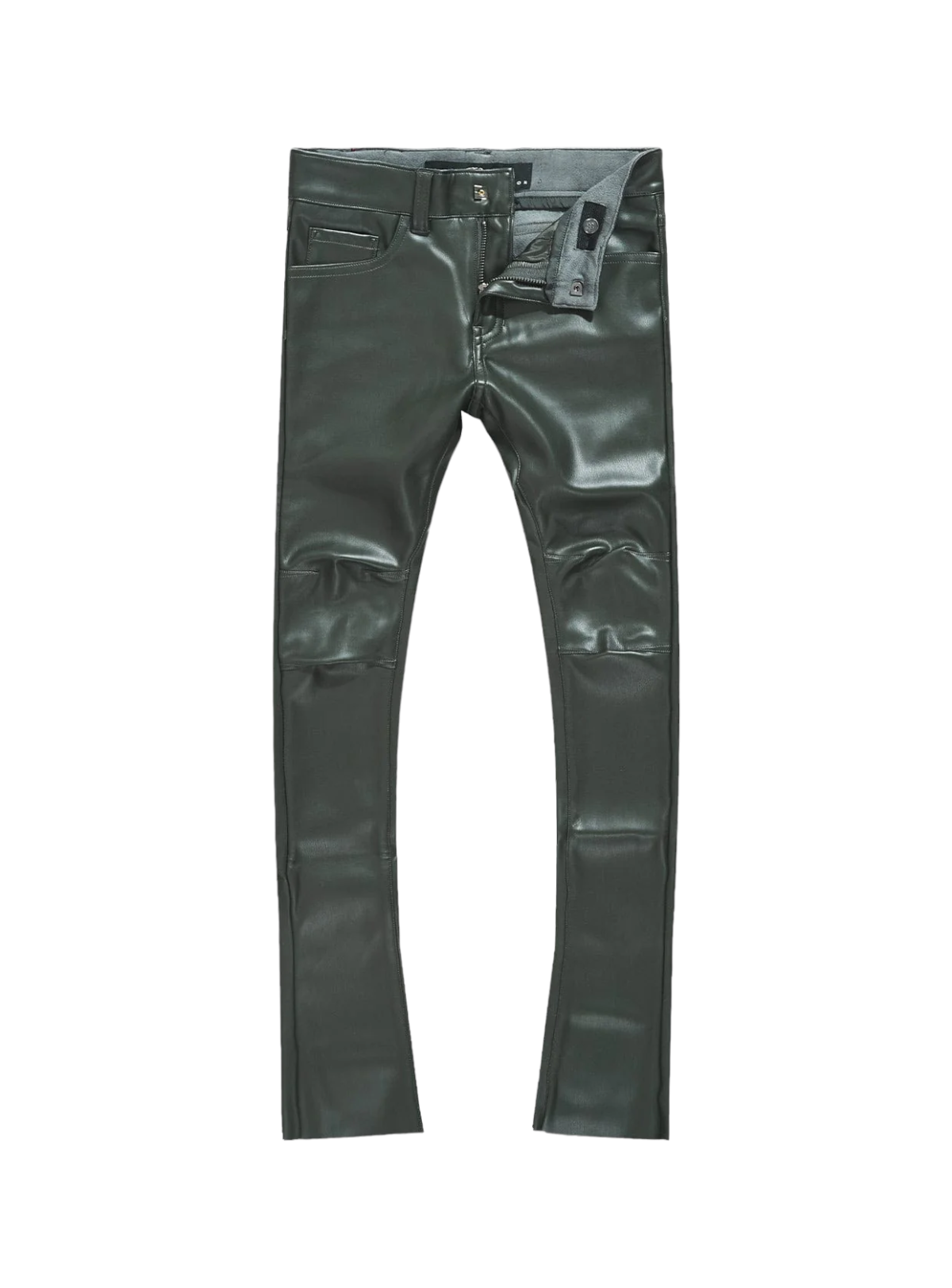 Jordan Craig Kids Pants - Thriller PU Leather - Olive - JRF1139K
