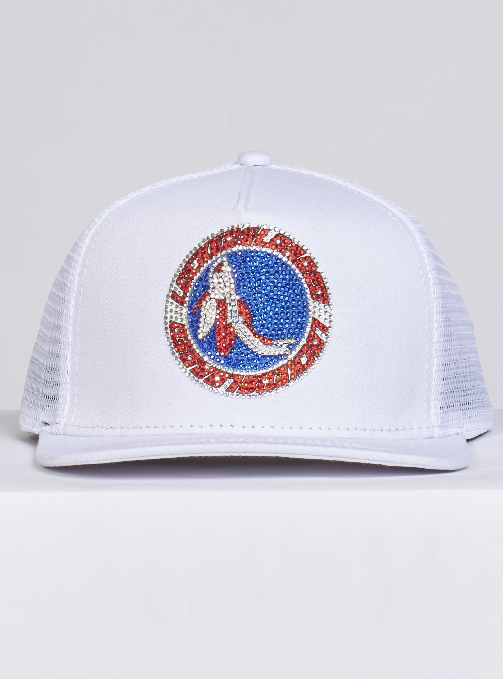 LNL Snapback - B. Clip - Red and Blue on White - 106