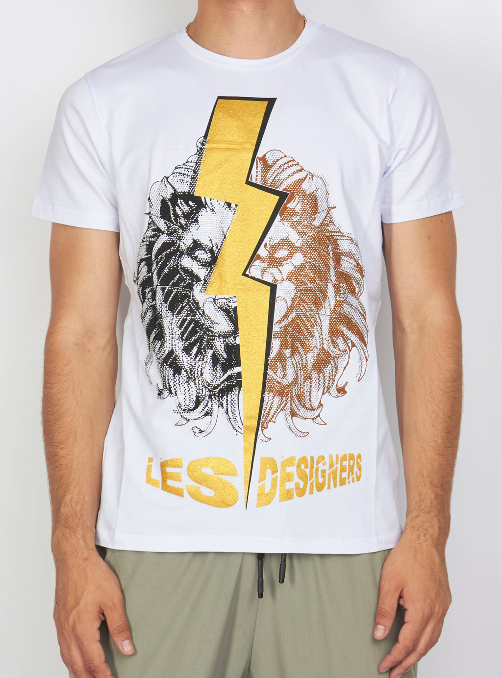 Buyer's Choice T-Shirt - Lightning Lion - White - 3280 01
