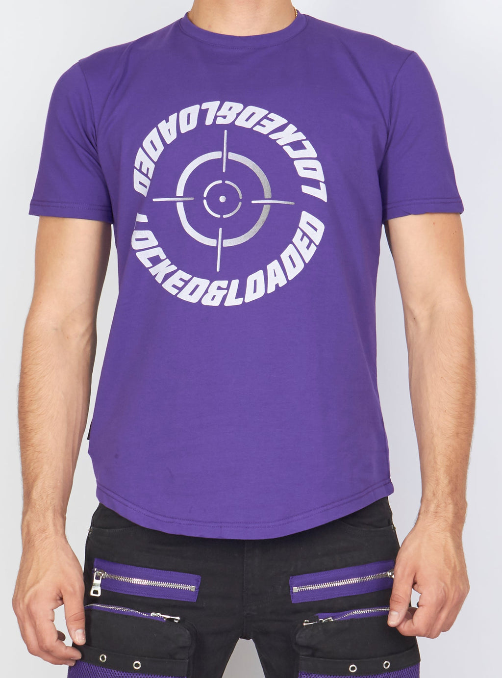 LNL T-Shirt - Target - Purple And White